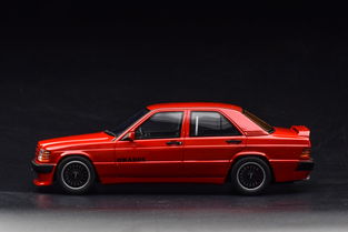 汽车模型 烈艳虎头 巴博斯改装奔驰 190e 冷藏车